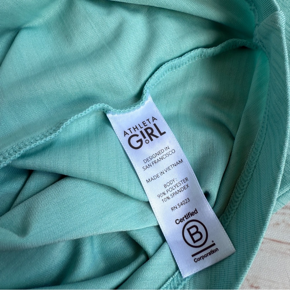 Athleta Girl: Teal Short Sleeve T-Shirt XXL - Picture 6 of 6